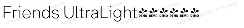 Friends UltraLight字体转换